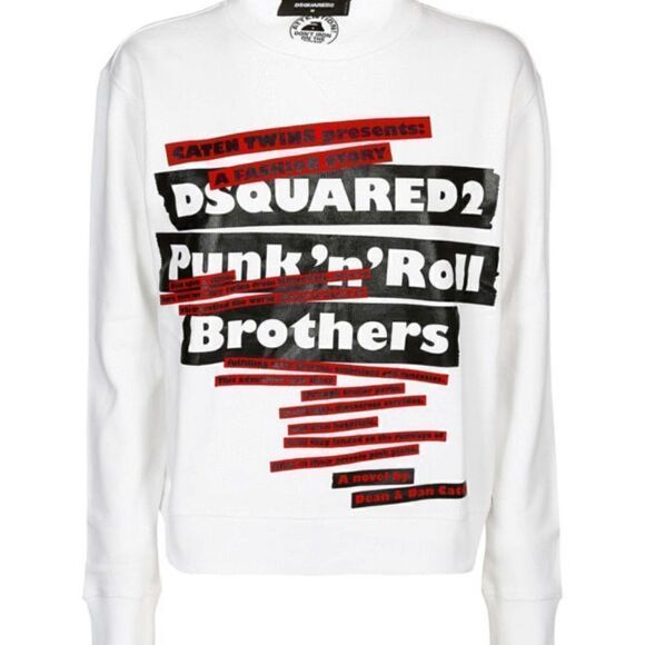 NWT Dsquared2 Tape Sweatshirt Top shirt Womens size L - Picture 2 of 7